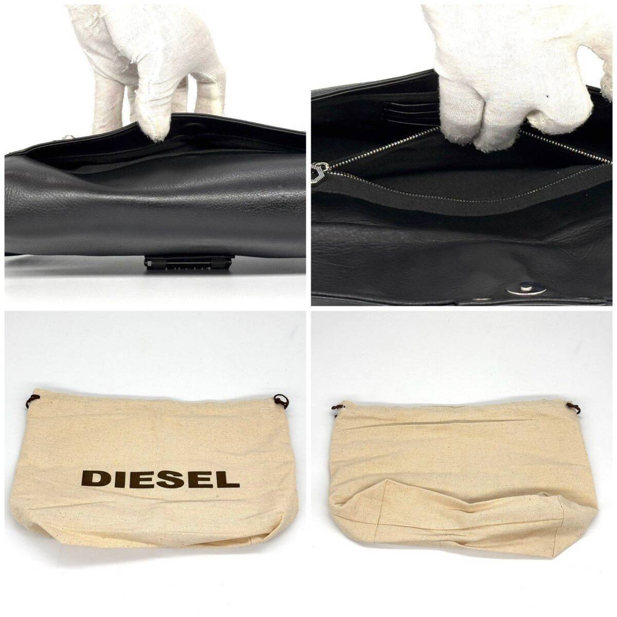 Diesel Black Leather Shoulder Bag