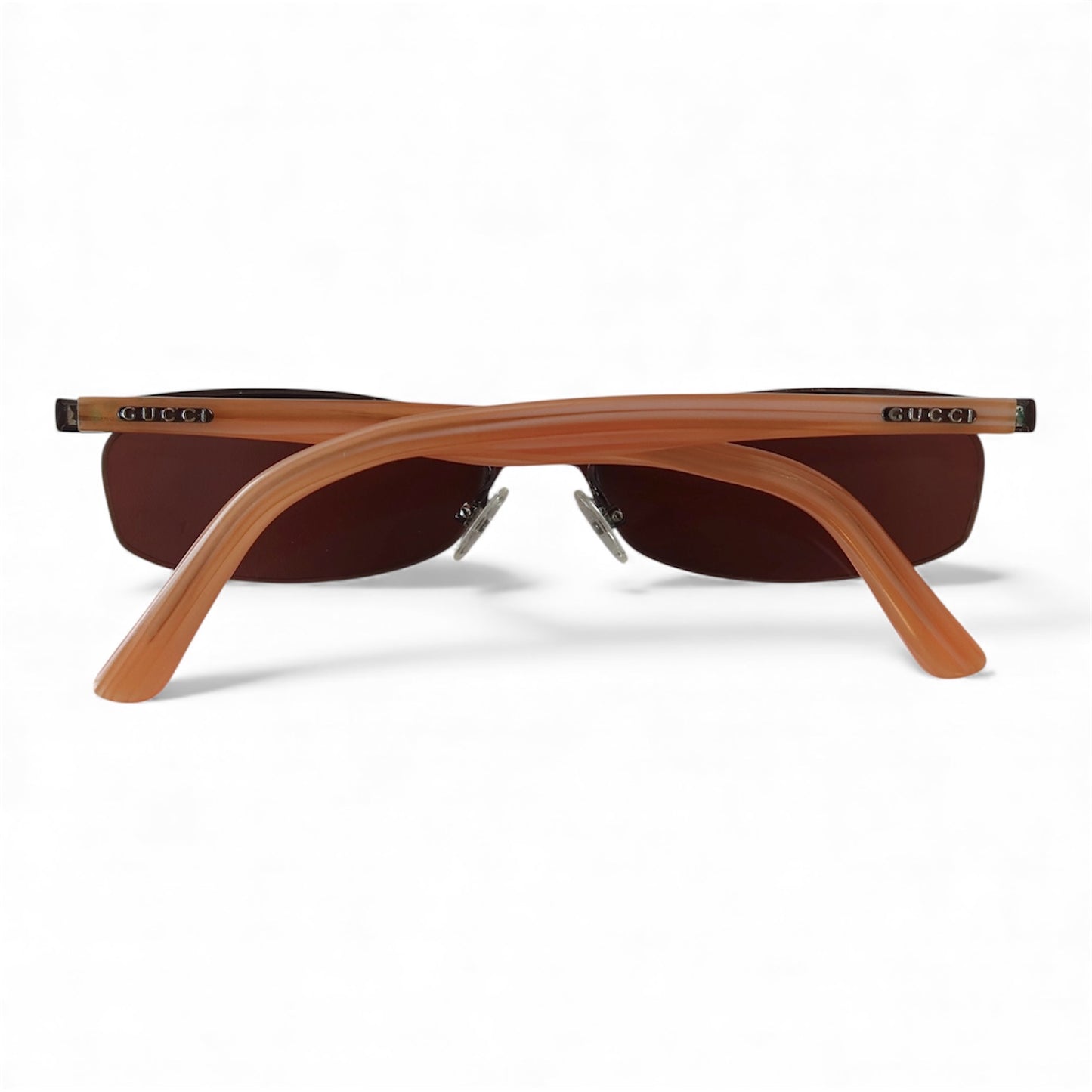Gucci Rimless Orange Temple Sunglasses #080
