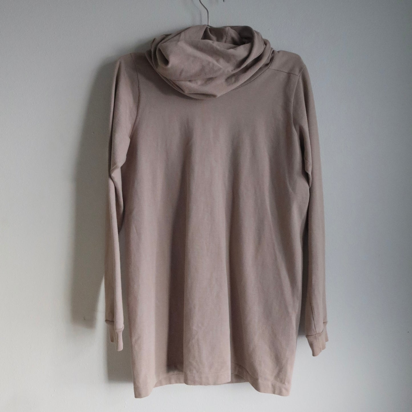 Rick Owens draped hooded long-sleeve top