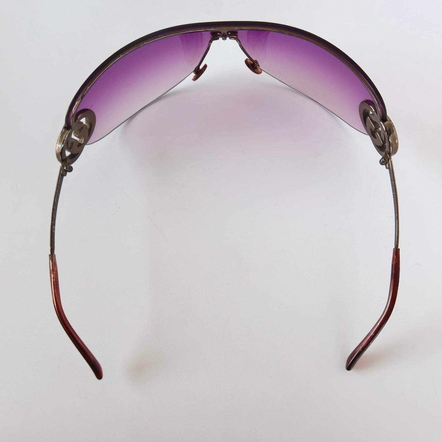 gucci rimless shield sunglasses