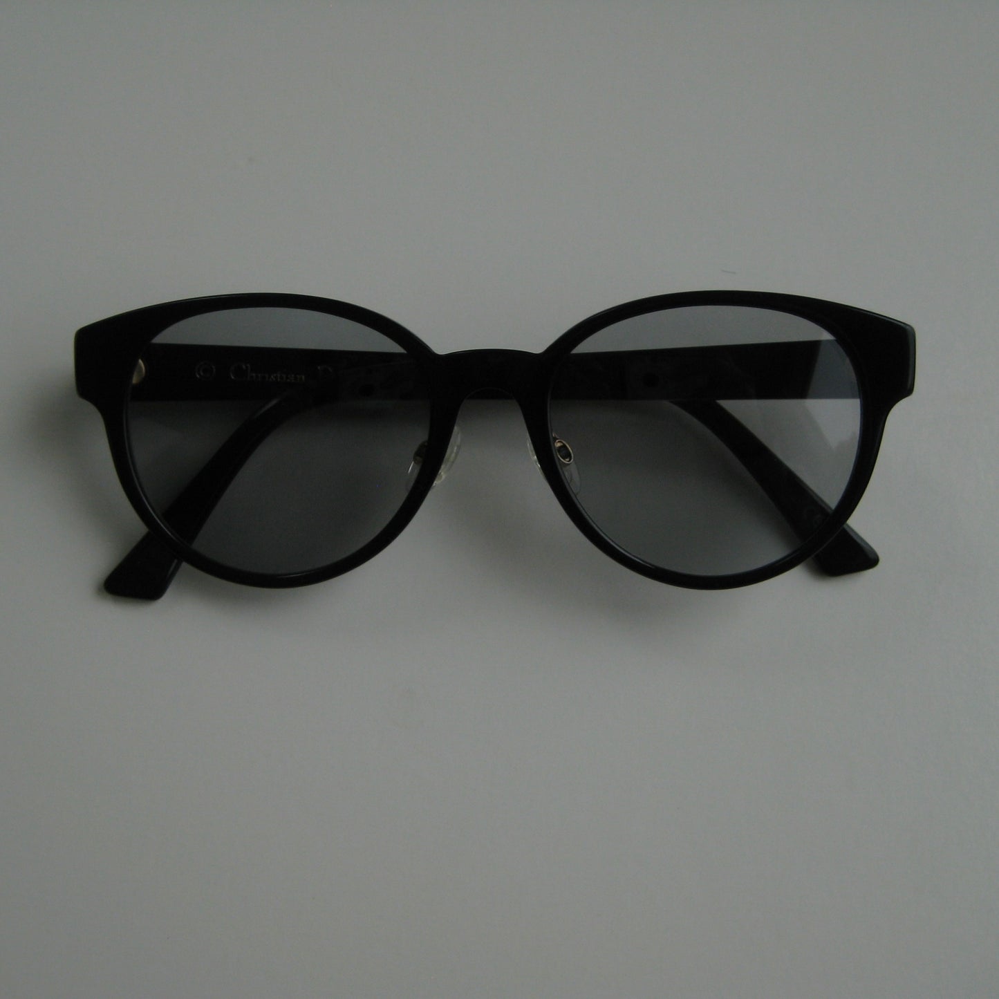 Christian Dior 80s Black Oblique Sunglasses | Parisian Icon