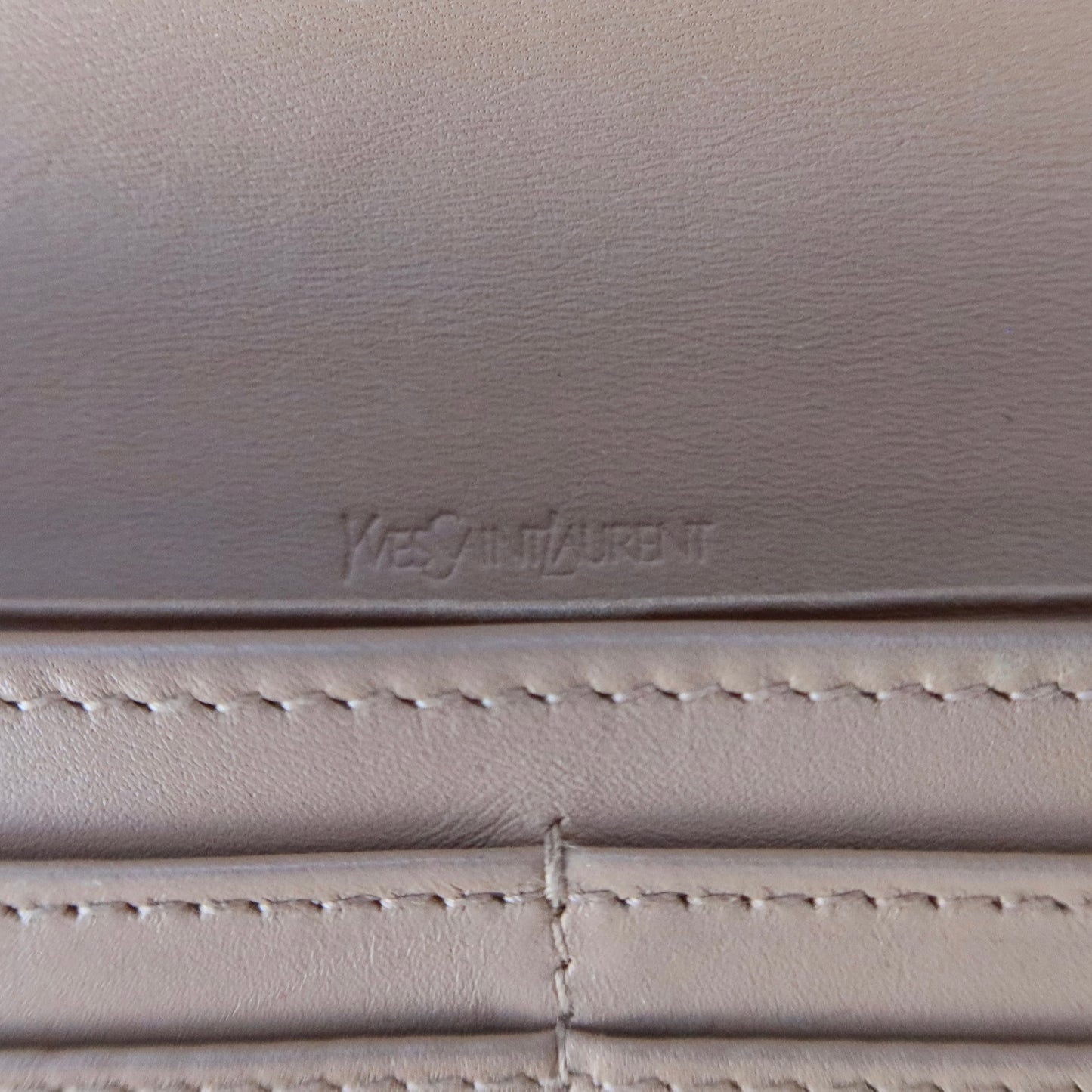 Yves Saint Laurent Patent Leather Long Wallet (YSL Monogram)