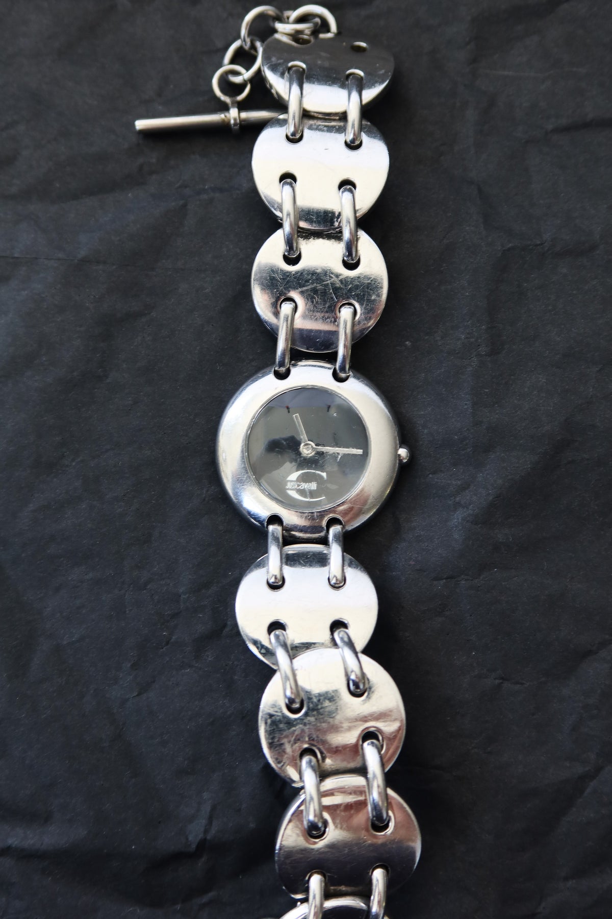 Just Cavalli Ivory Link Watch