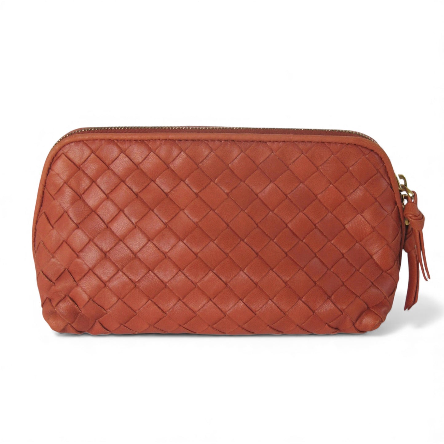 Bottega Veneta Intrecciato Leather Pouch Vintage Italian Classic