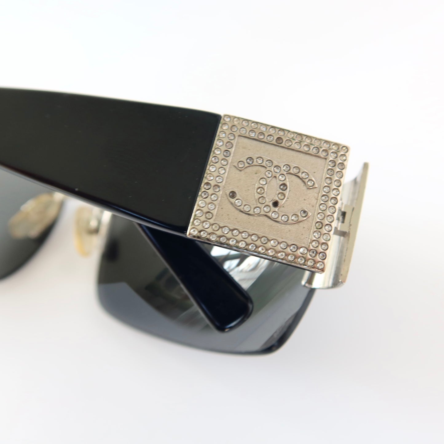 chanel rimless shield sunglasses