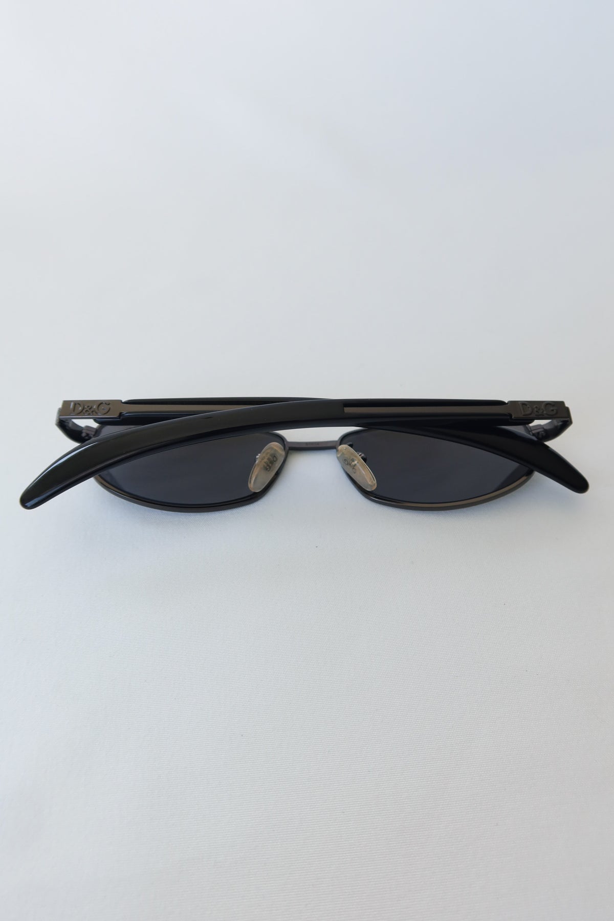D&G Black Rectangle Sunglasses · Case