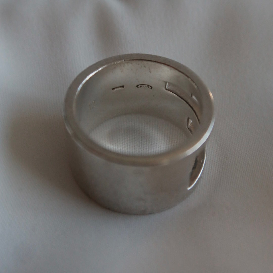 Gucci Sterling Silver “G” Logo Ring