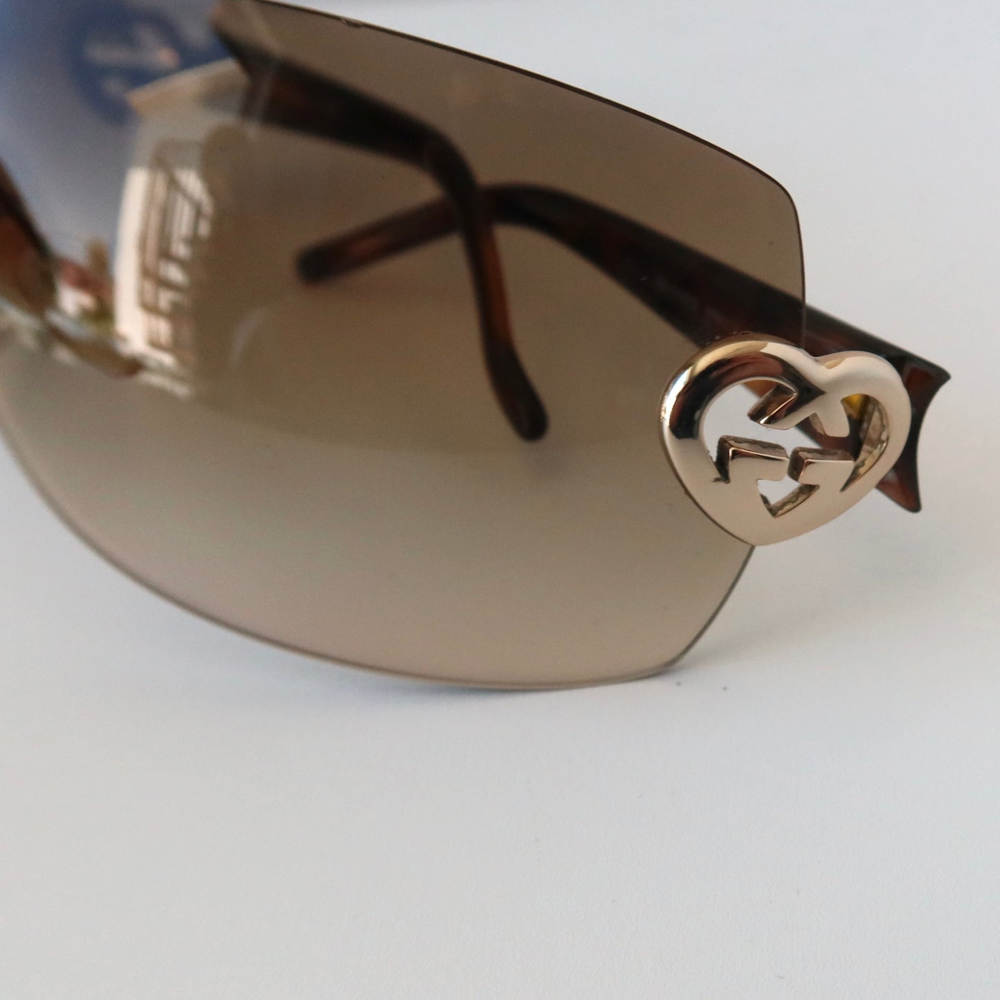 Gucci Rimless Shield Sunglasses