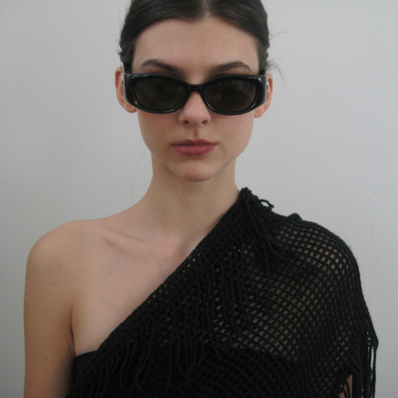 Gucci Rectangular black sunglasses #100