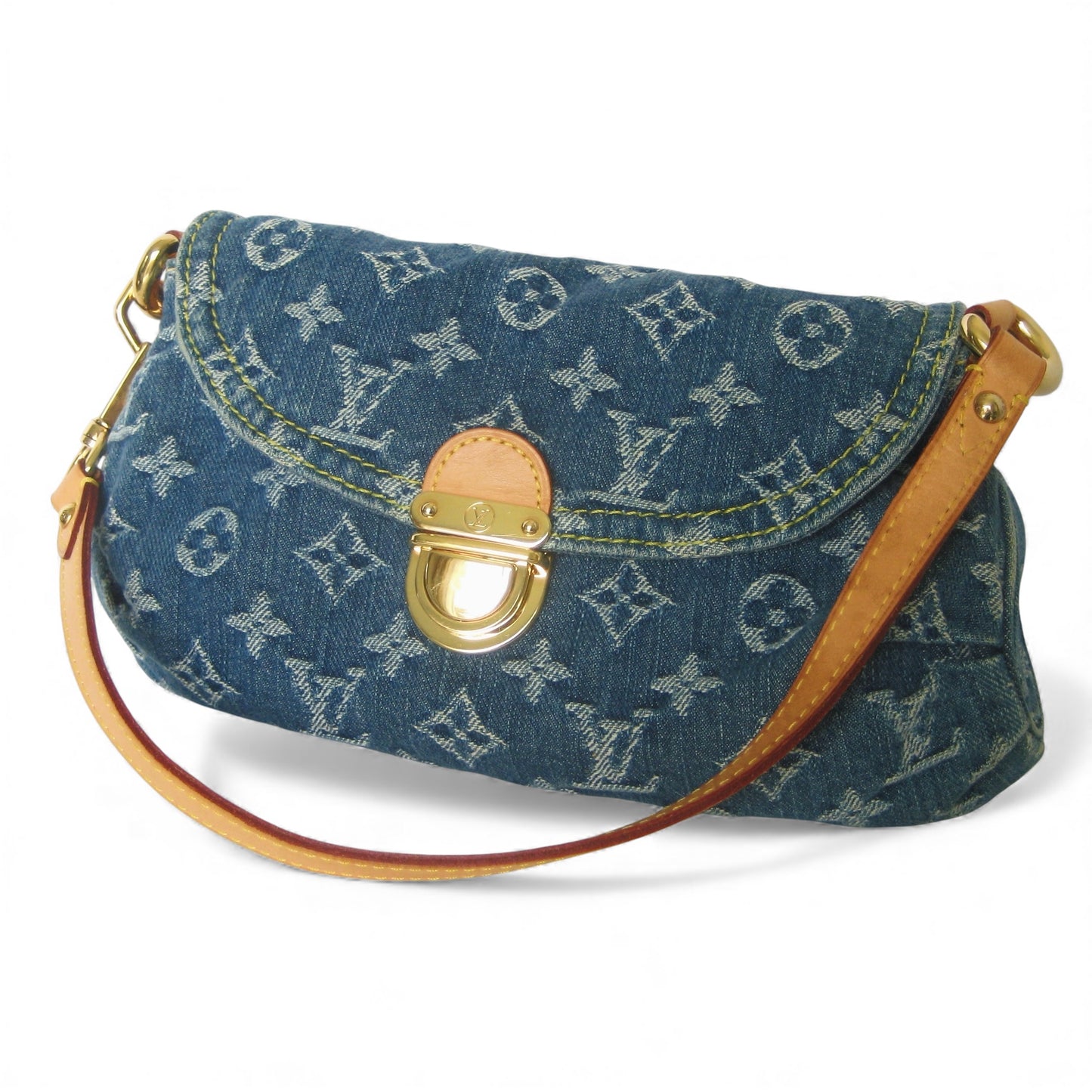 Louis Vuitton Denim Mini Pleaty Bag | 
Pre-owned 2005