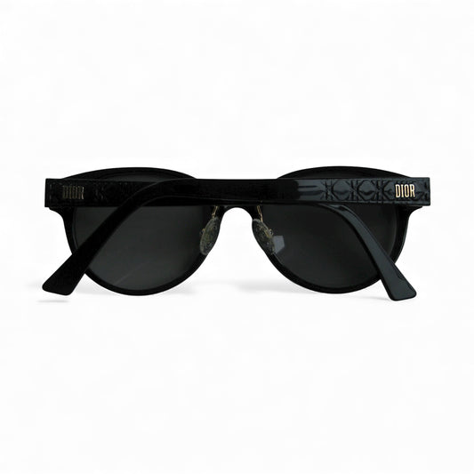 Christian Dior 80s Black Oblique Sunglasses | Parisian Icon