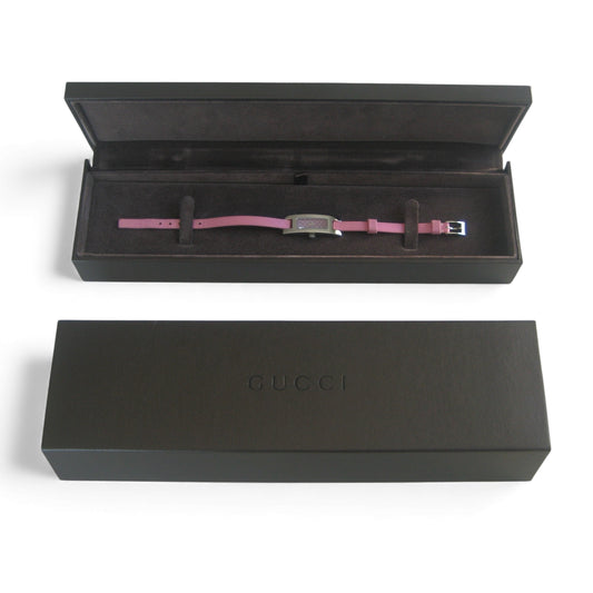Gucci 3900L Women’s Watch | Pink Monogram with Box