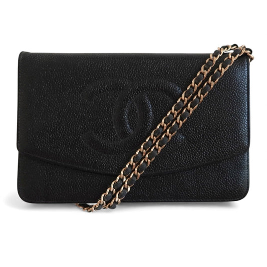 CHANEL Caviar Classic Wallet on Chain