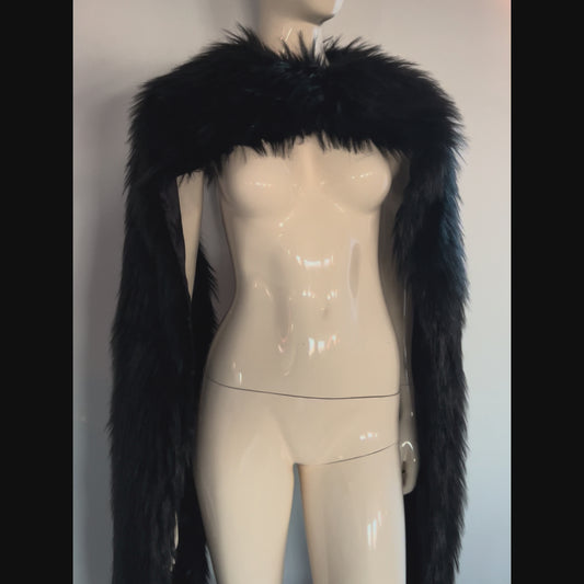 Maison Margiela faux fur capelet